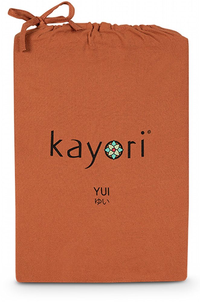 Kayori Spannbettlaken Nagano, Flanell, Gummizug: rundum, (1 Stück), 100% Baumwolle-Flanell