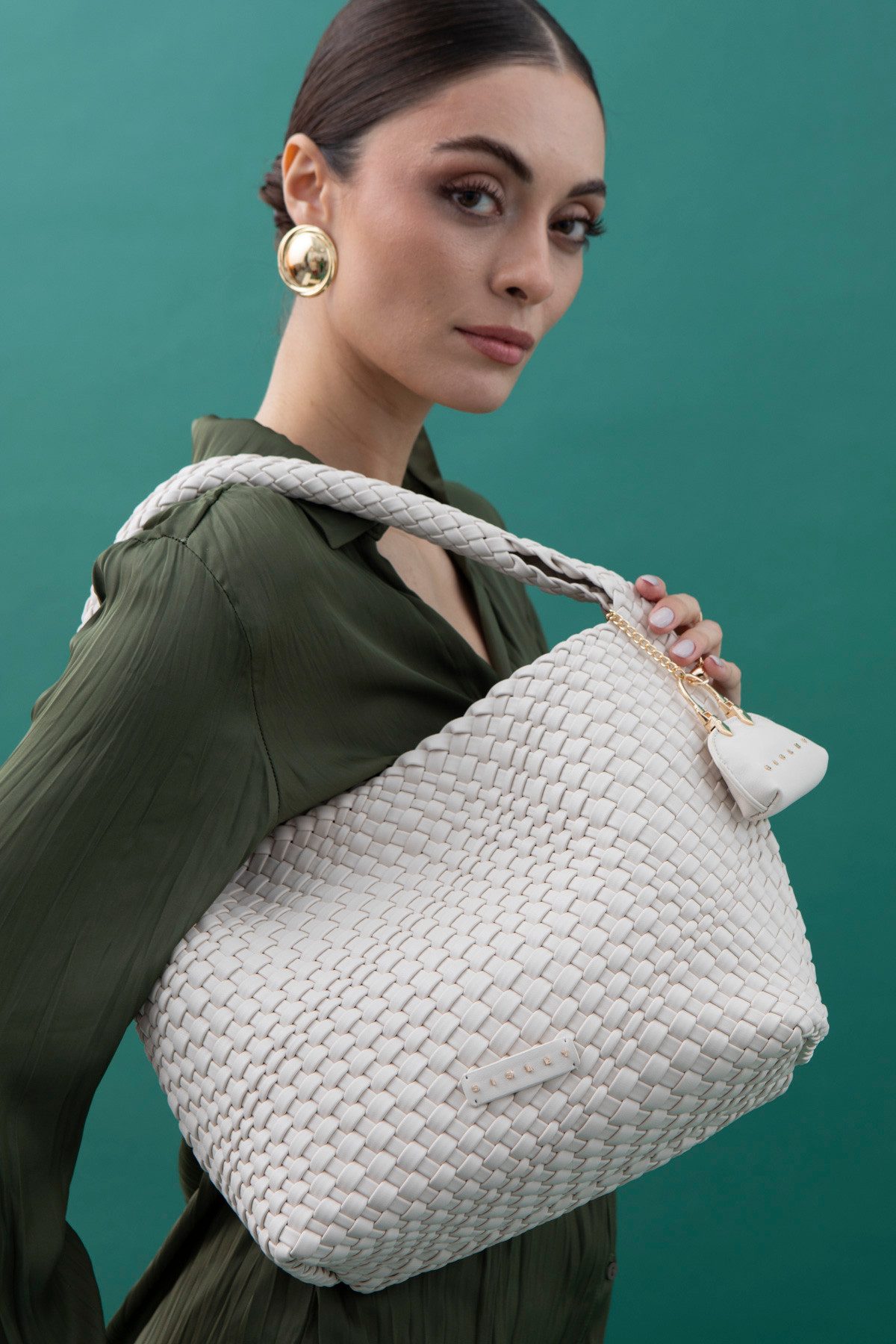 sisley Schultertasche Sisley Schultertasche – Geflochtenes Design
