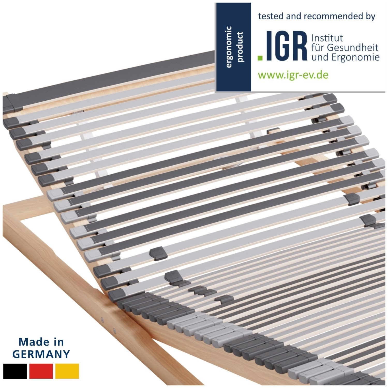 Lattenrost Ergonomischer 7-Zonen Lattenrost, Fertig Montiert, Manuell Verst günstig online kaufen