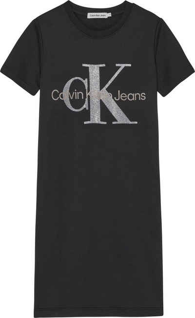 Calvin Klein Jeans Shirtkleid MONOGRAM METALLIC SS ALINE DRESS