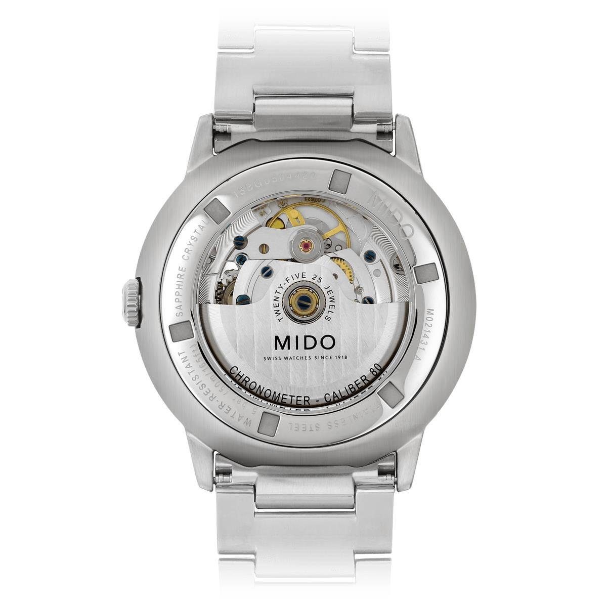 Mido Schweizer Uhr Mido Herren Uhr M0214311106101 Commander, Chronometer, (1-tlg)