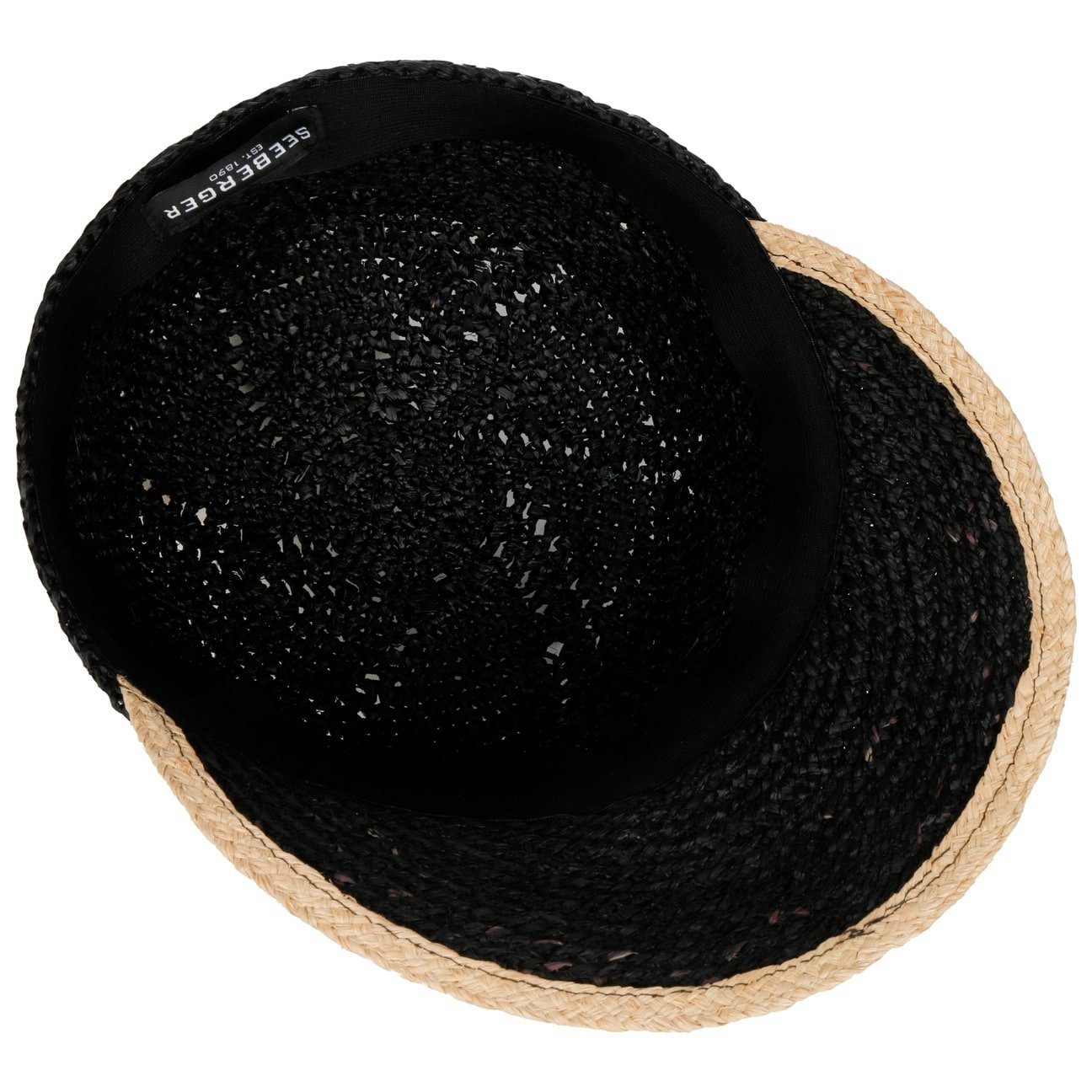 Seeberger Visor mit schwarz Schirm (1-St) Damencap