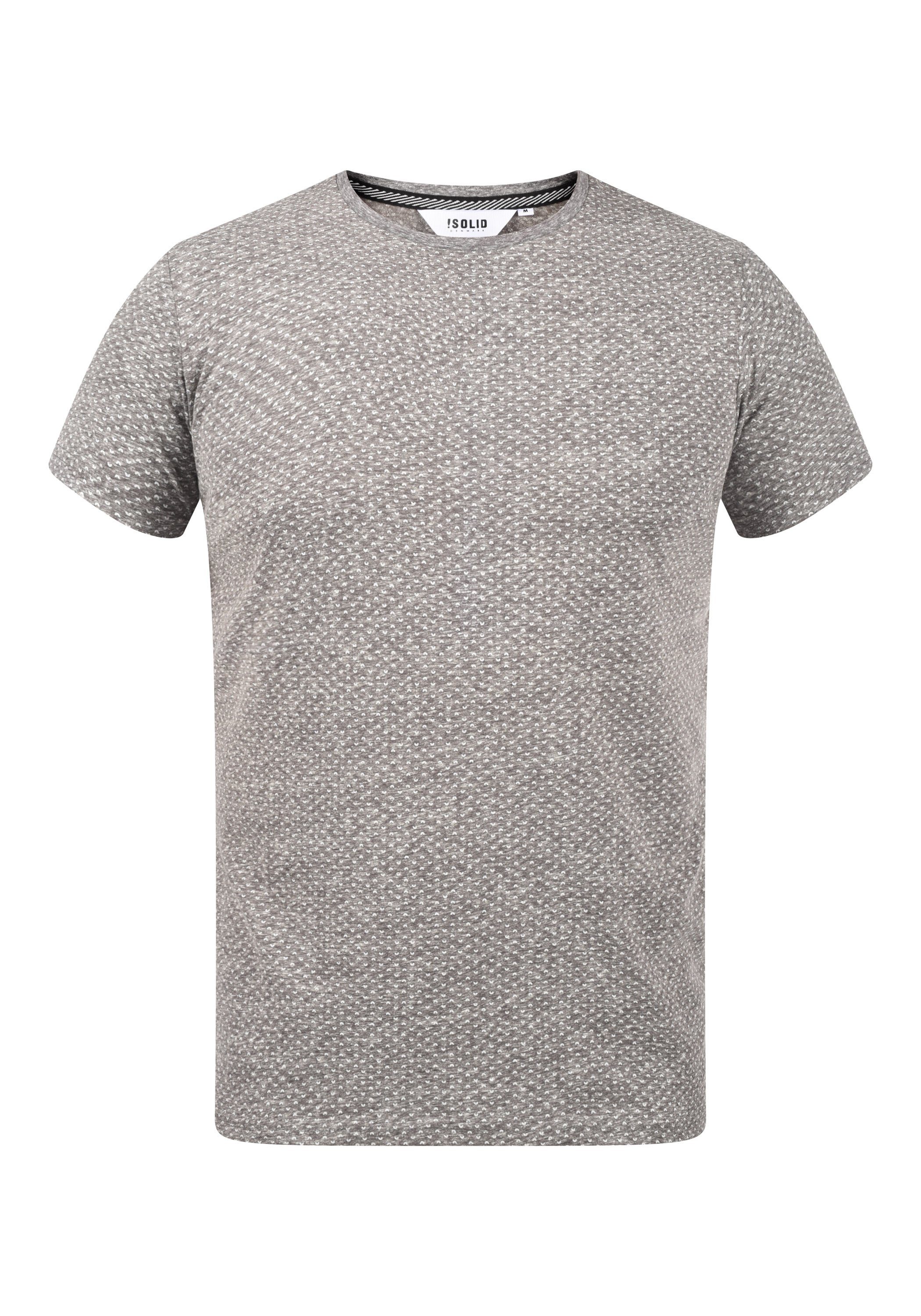 !Solid Rundhalsshirt SDAlarico T-Shirt Grey Melange (8236)