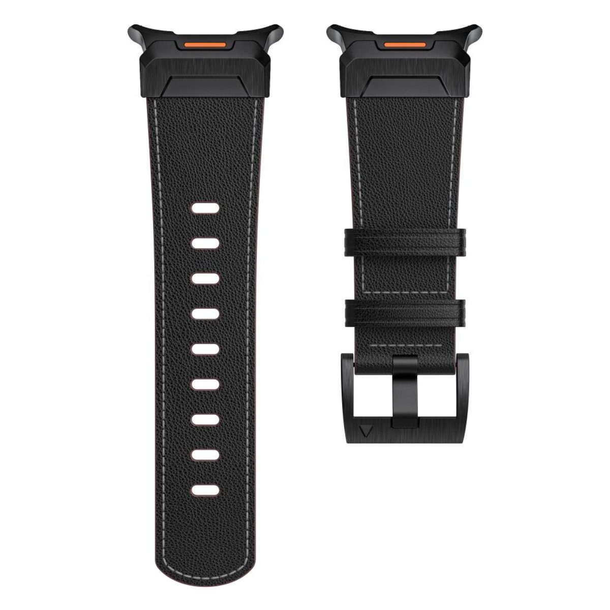 TECH PROTECT Smartwatch-Armband für Samsung Galaxy Watch Ultra (47 mm), Elegantes Echtlederarmband mit Aluminiumanschlüssen – Bild 3 von 5