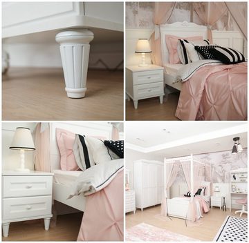 Möbel-Lux Jugendzimmer-Set Almila Jugendzimmer komplett Lory in Weiß 8-teilig, (Set), Almila Jugendzimmer Lory komplett Weiß 8-Teilig