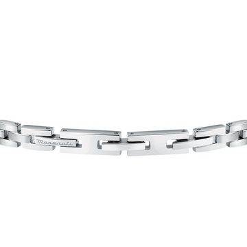 MASERATI Armband Bracelet IP BLU WHT DIAMOND Herren 100% Edelstahl (1-tlg)