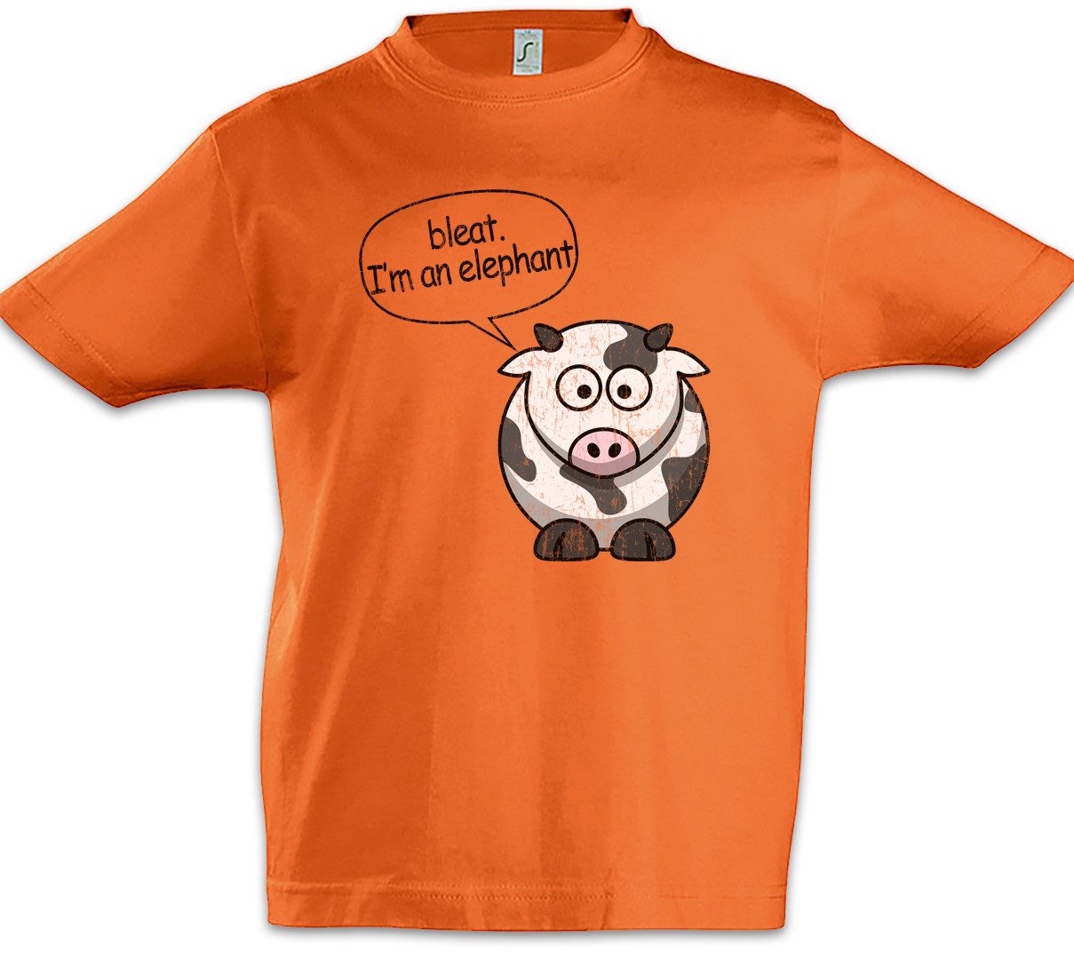 Print-Shirt I'm An Elephant Kinder T-Shirt Modern Schaf Kuh Cow Elefant Family