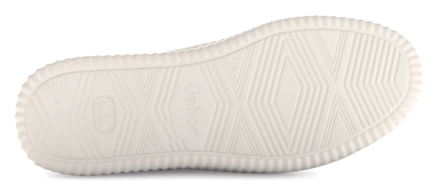Gabor Plateausneaker, Freizeitschuh, Halbschuh, Schnürer mit Kontastbesätzen, Weite K
