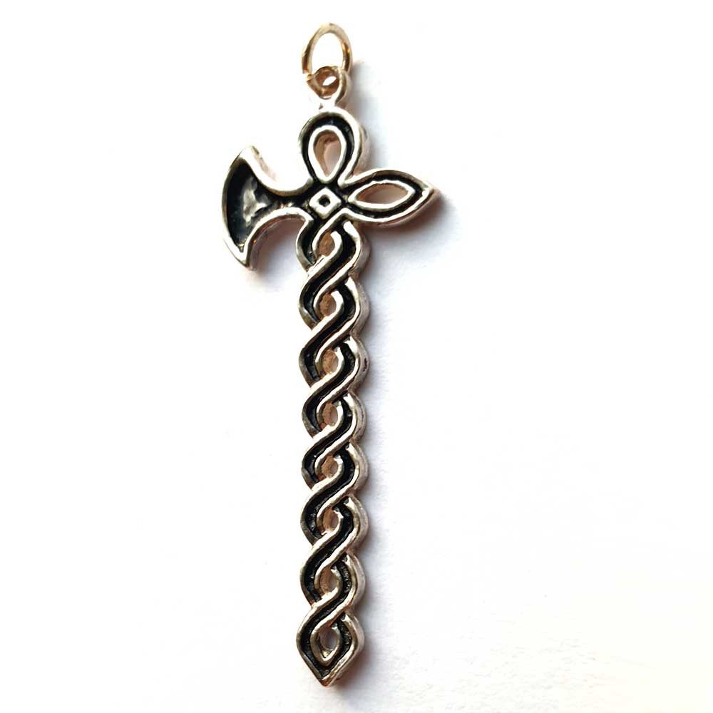 Kettenanhänger Scathatch`s Axt Schmuck Anhänger 925er Silber 34x17mm