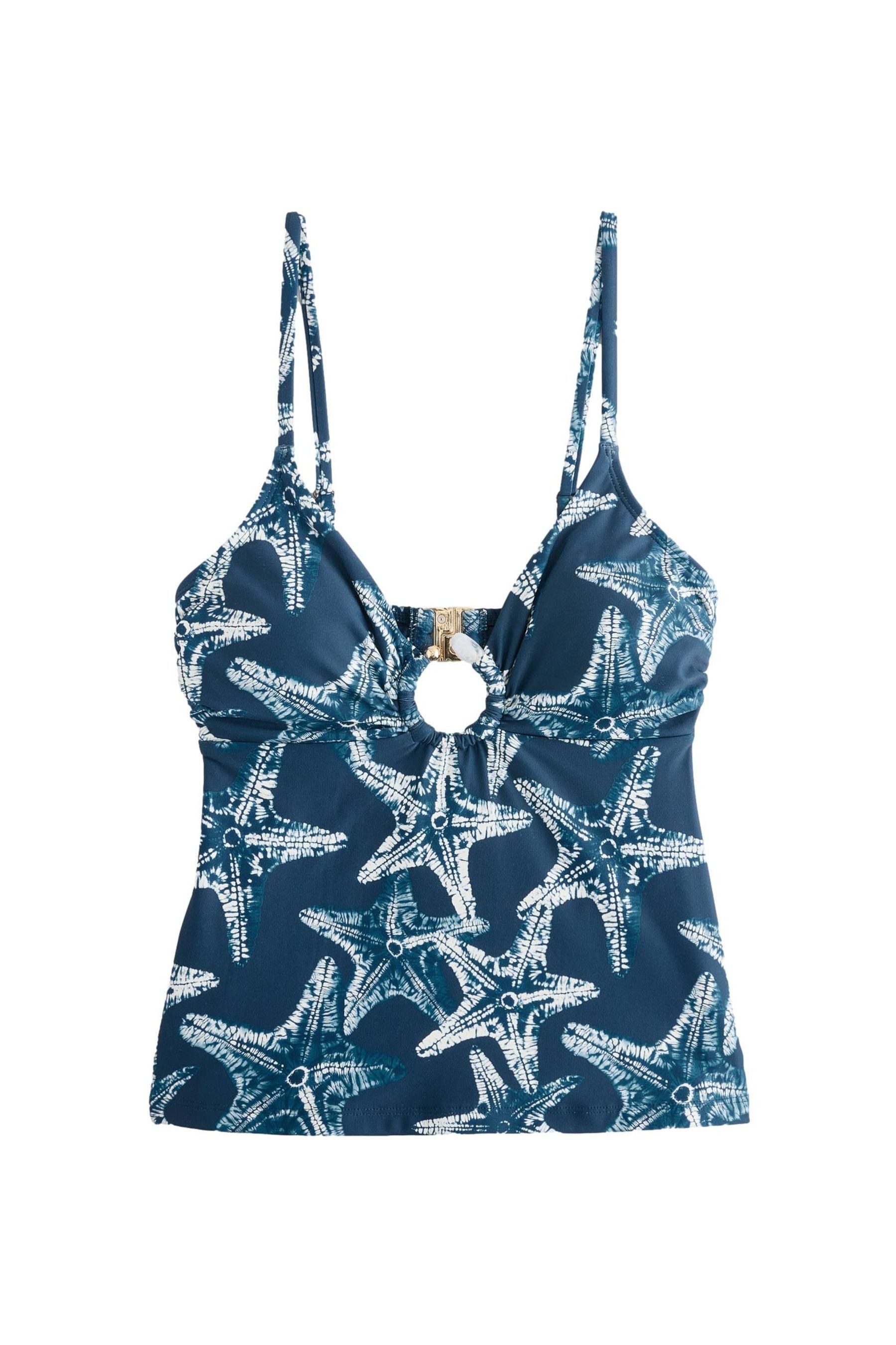 Next Tankini-Top Bauchformendes Tankini-Top und Metalldetails (1-St)