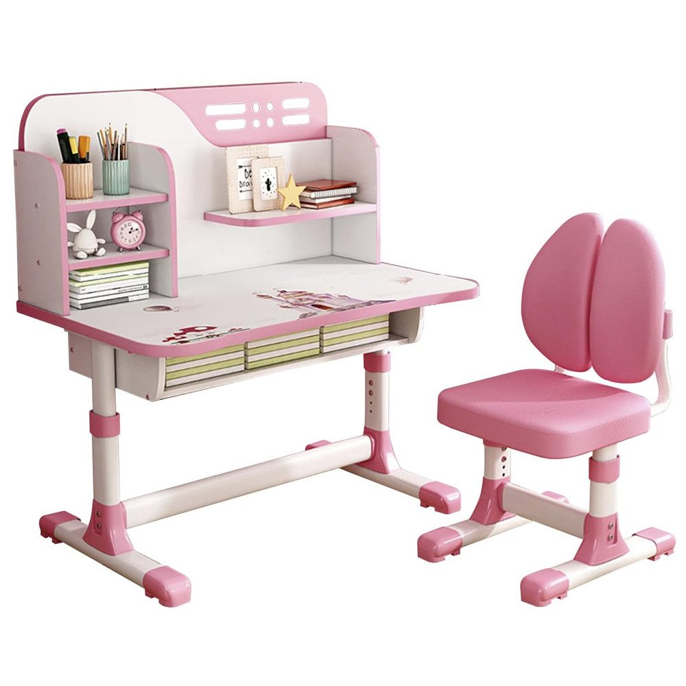 Kinderschreibtisch Schreibtisch und Stuhl-Set für Kinder,Kinderstudiertisch mit Schublade