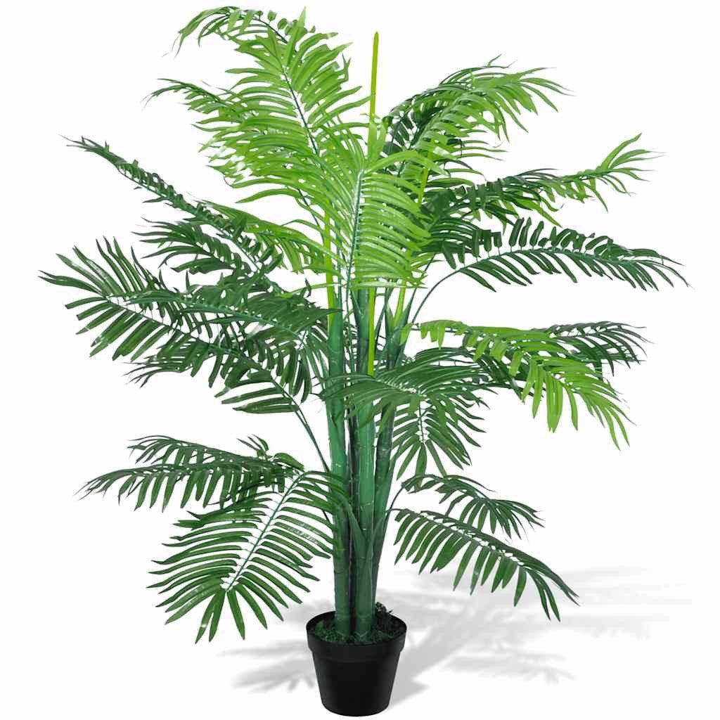 Kunstpalme Künstliche Phönix-Palme mit Topf 130 cm, vidaXL, Höhe 130 cm, Künstliche Phoenix Palme Topf 130cm Kunstpalme Kunstpflanze Kunstbaum