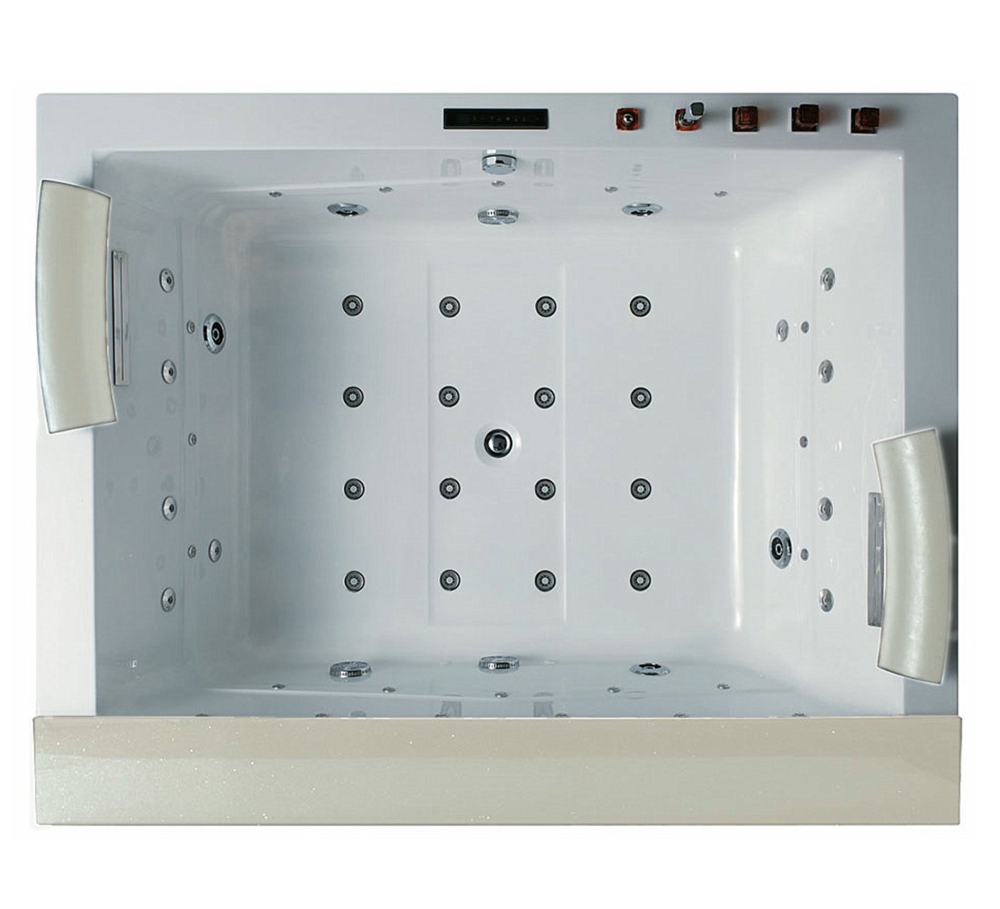 Thumbnail - Duwilux Whirlpool-Badewanne XL Whirlpool Jackson 190x150 Badewanne (weiß) Sonderpreis, (1-tlg), Farblichttherapie