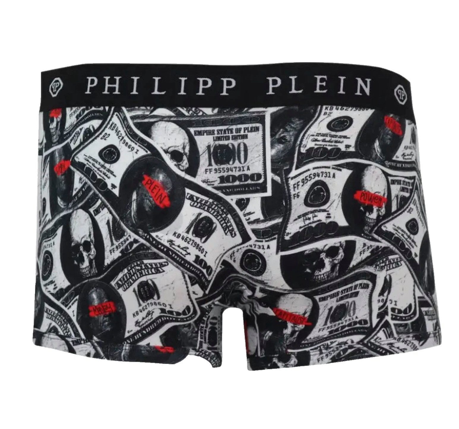 PHILIPP PLEIN Boxershorts Herren Unterwäsche 2er Pack Dollar Boxer Hose Rock’n’Roll trifft auf High-End-Komfort