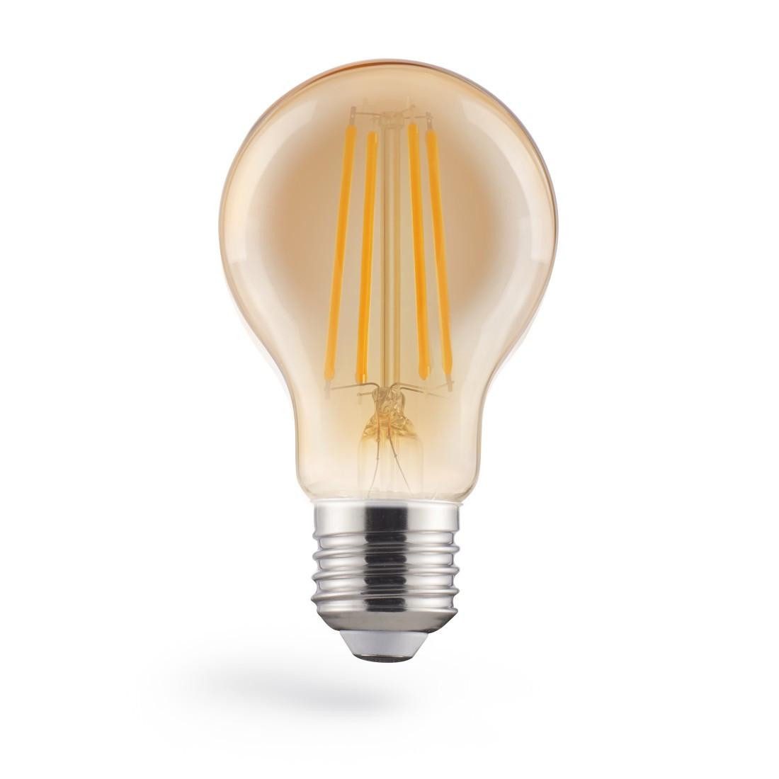 LED-Leuchtmittel XAVAX LED -Filament, E27, 600lm 8W, Vintage-Lampe Glühlampe, dimmba...