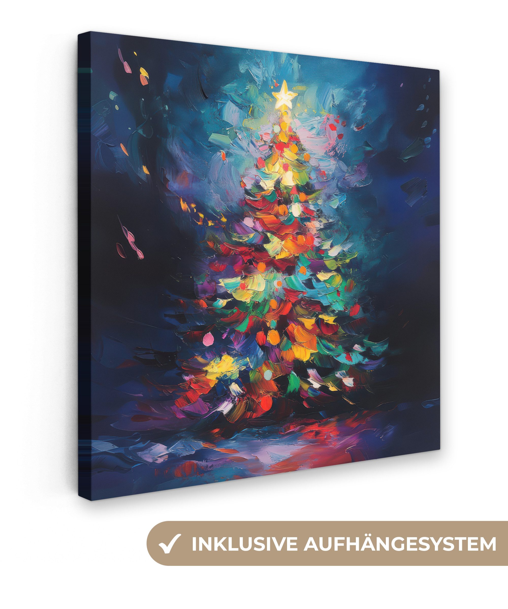 OneMillionCanvasses® Leinwandbild Weihnachtsbaum - Weihnachten - Abstrakt - günstig online kaufen