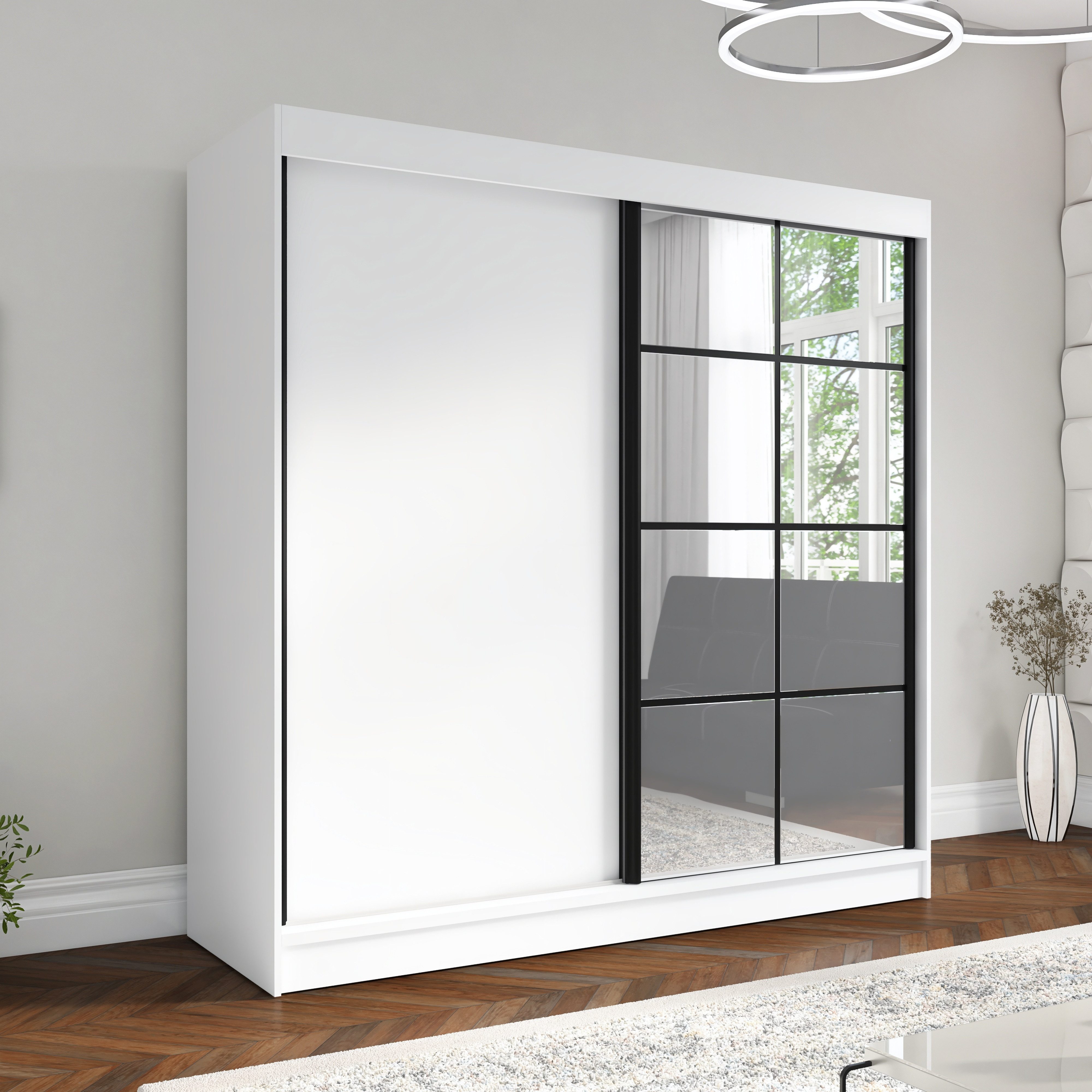 A&J MöbelLand GmbH Schiebetürenschrank TAVIRO 2-türiger Kleiderschrank mit günstig online kaufen