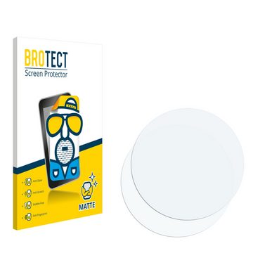 BROTECT Schutzfolie für SilverCrest Fitness-Smartwatch Touch Display, Displayschutzfolie, 2 Stück, Folie matt entspiegelt
