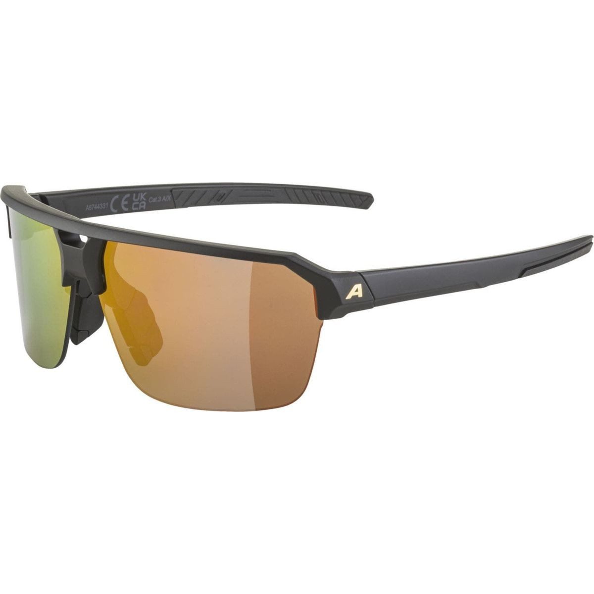 *Alpina* Fahrradbrille Swift HR, Vielseitige Sonnenbrille mit UV-Schutz und sportlichem Stil, ideal