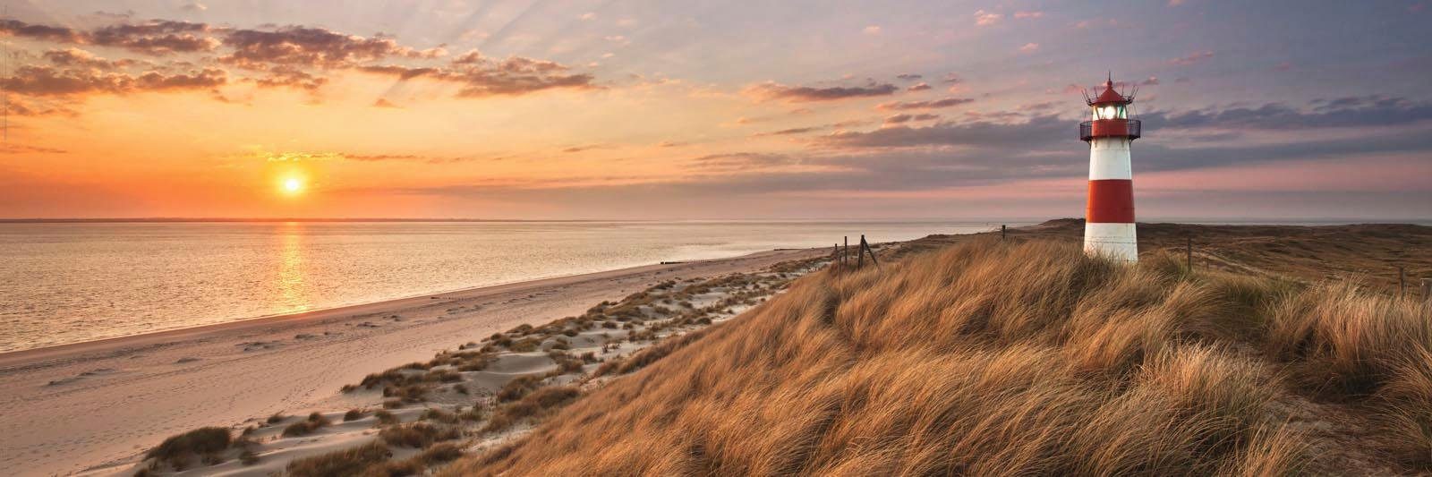 Reinders! Deco-Panel Leuchtturm Sonnenuntergang günstig online kaufen