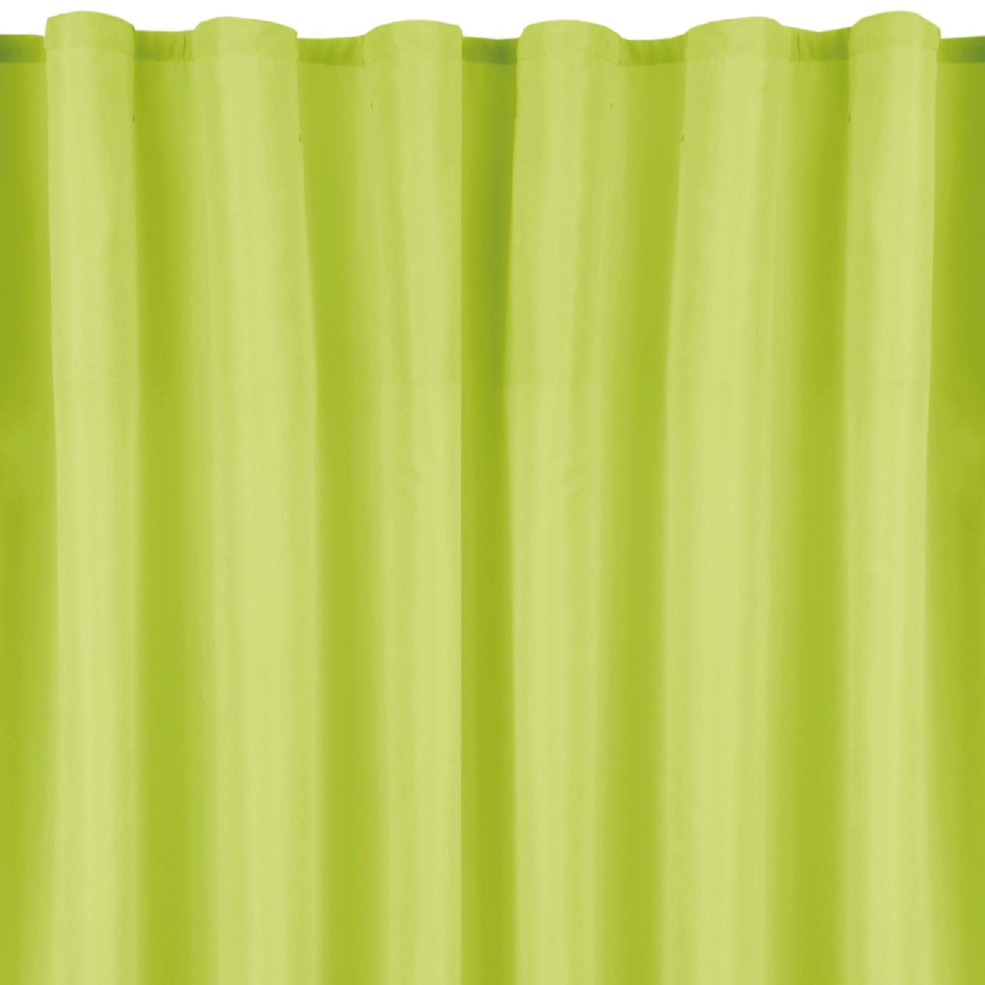 Raffhalter, (2 Bestlivings, mit Gardinen, "Blickdicht" Gardinenset Grün Microfaser, blickdicht, St), Raffhaken) Vorhang, (2 2 Kräuselband 2 Kräuselband