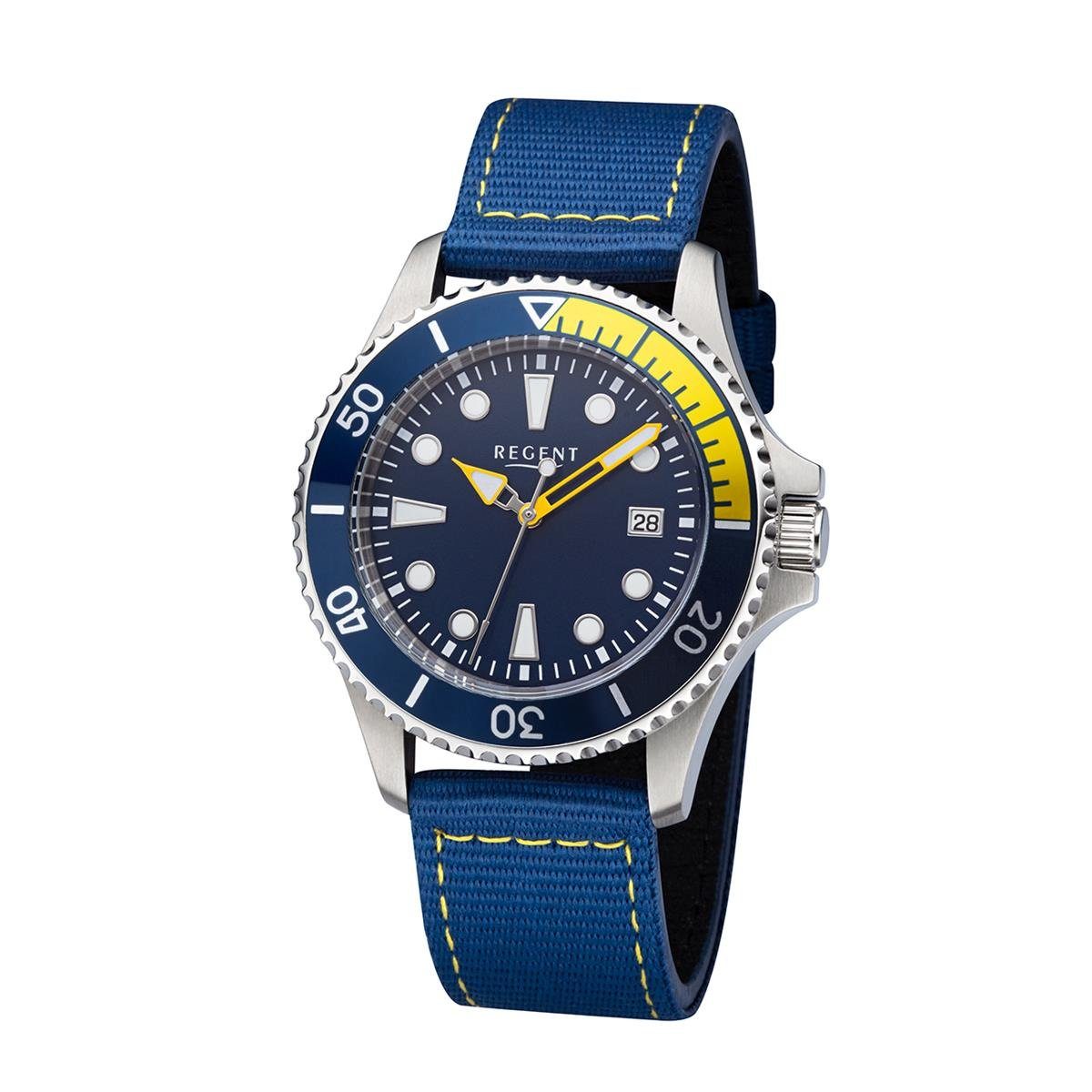 Regent Quarzuhr Regent Jugend & Herren Uhr BA-642 mit Datumsanzeige, (1-tlg)