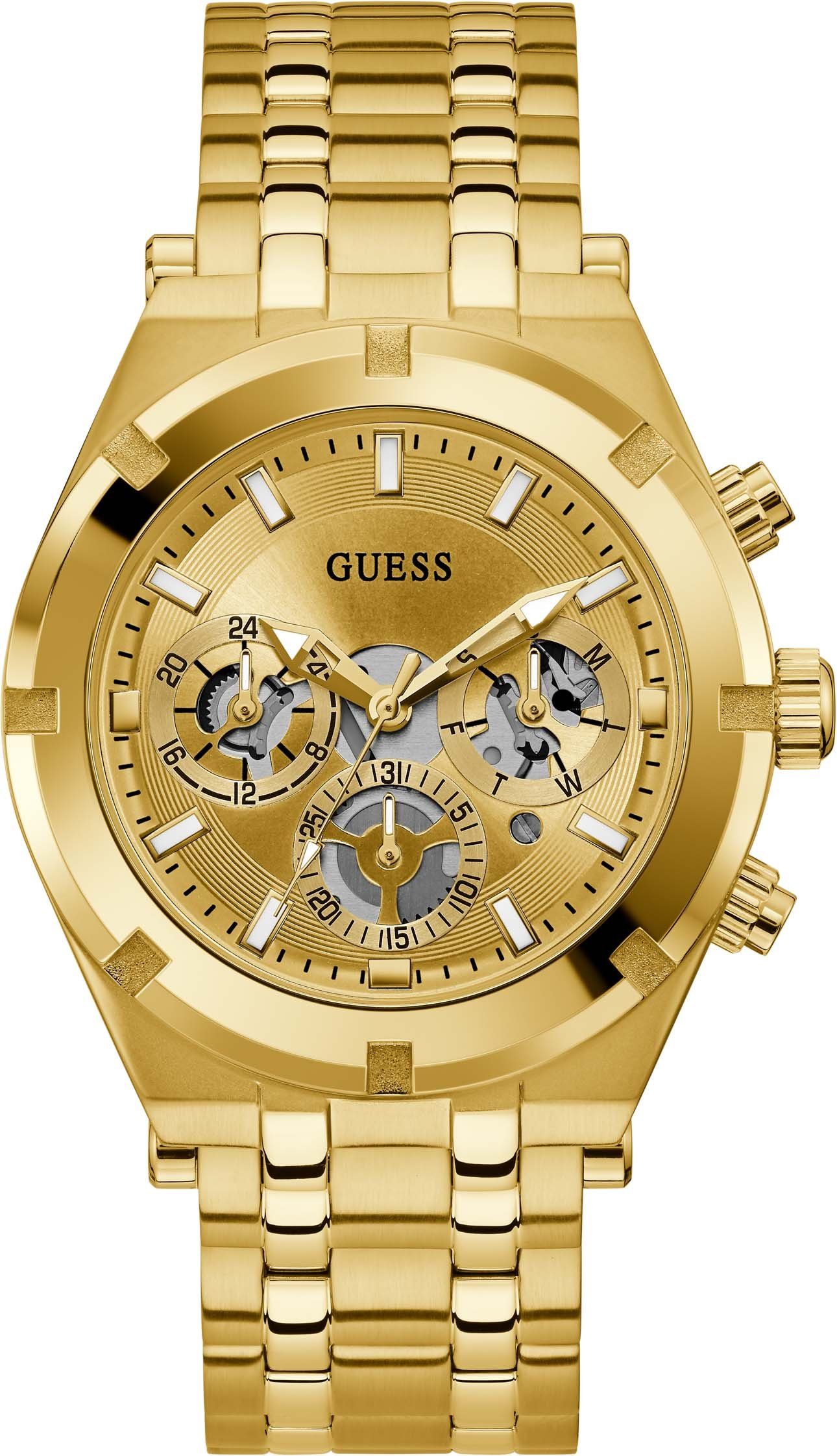 Guess Multifunktionsuhr CONTINENTAL GW0260G4, Armbanduhr, Quarzuhr, Herrenu günstig online kaufen