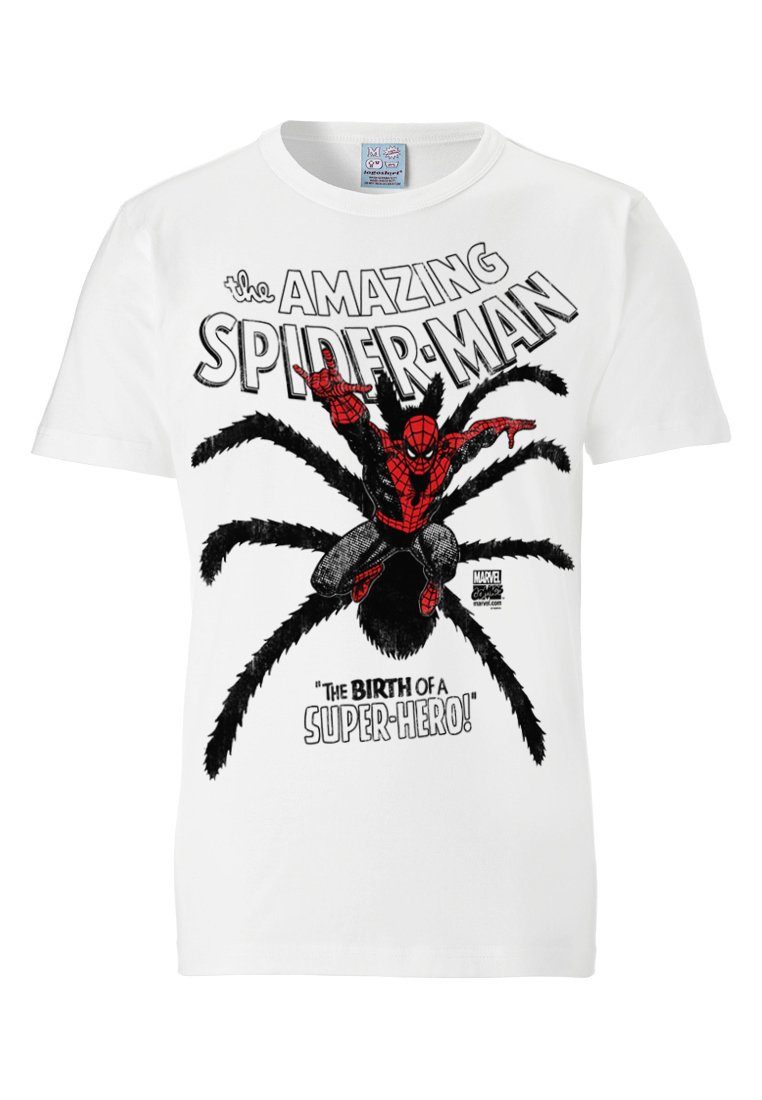 Spider-Man Superhelden-Frontdruck mit LOGOSHIRT T-Shirt coolem