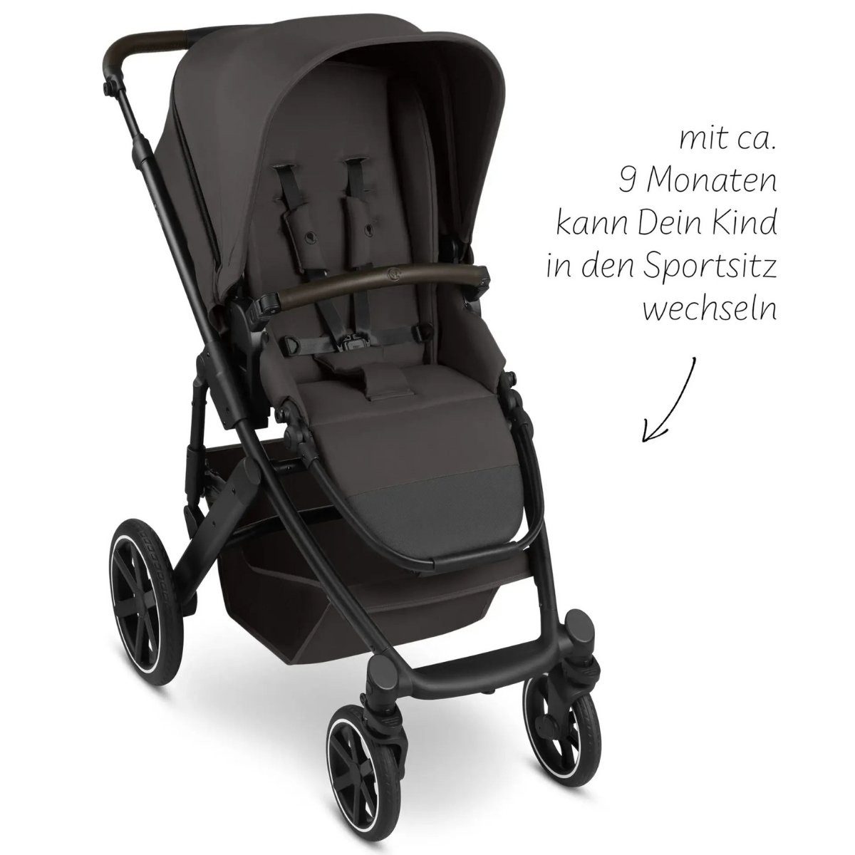 ABC Design Kombi-Kinderwagen ABC Design Kinderwagenset Salsa Core 3in1, (3-tlg), mit Babywanne C3 und Babyschalenadapter – Bild 5 von 5
