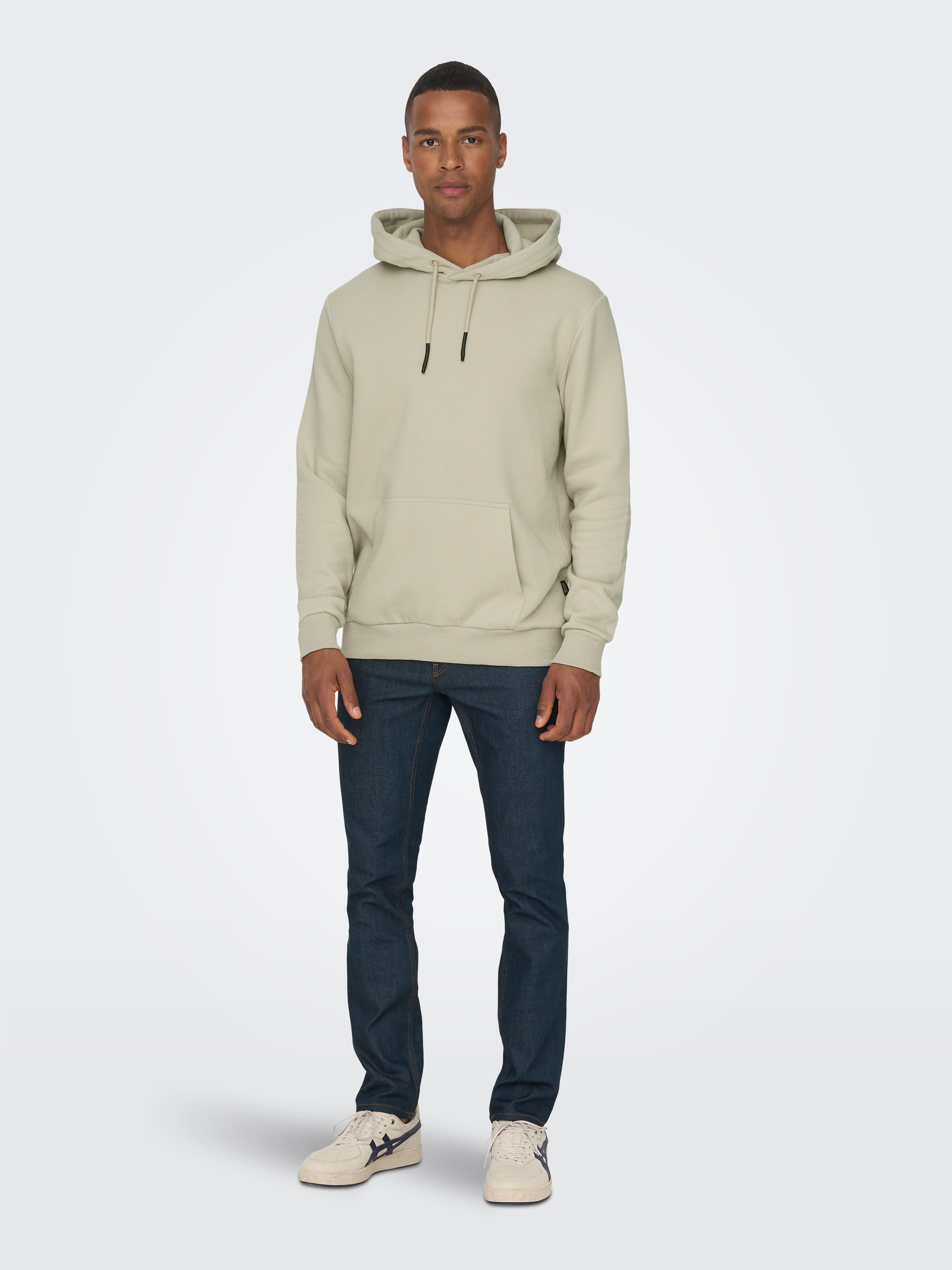 ONLY & SONS Kapuzensweatshirt ONSCERES HOODIE SWEAT NOOS Baumwollmischung, regular fit