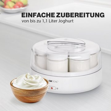 CLATRONIC Joghurtbereiter JM 3344, schnelle & einfache Zubereitung, 7 Portionsgläser