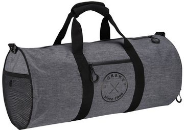 BRUBAKER Sporttasche Unisex Duffle Bag Trainingstasche Grau (1-tlg., wasserabweisend, Duffelbag), 27 l Fitnesstasche mit Schuhfach und Nassfach, Reisetasche Duffel Bag, Dufflebag