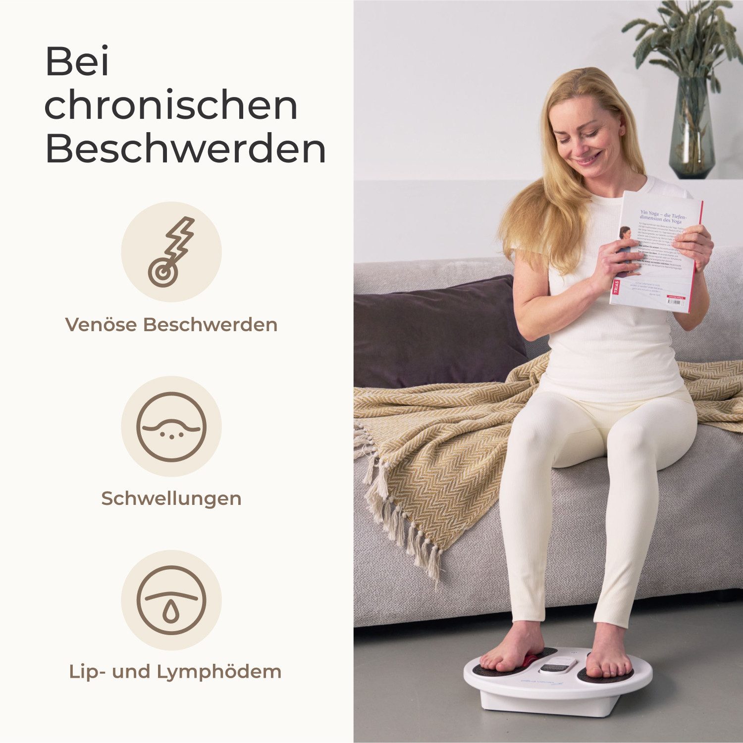 Venen Engel EMS-Gerät Venen Board – lindert Schwellungen, Krämpfe & Beinschmerzen