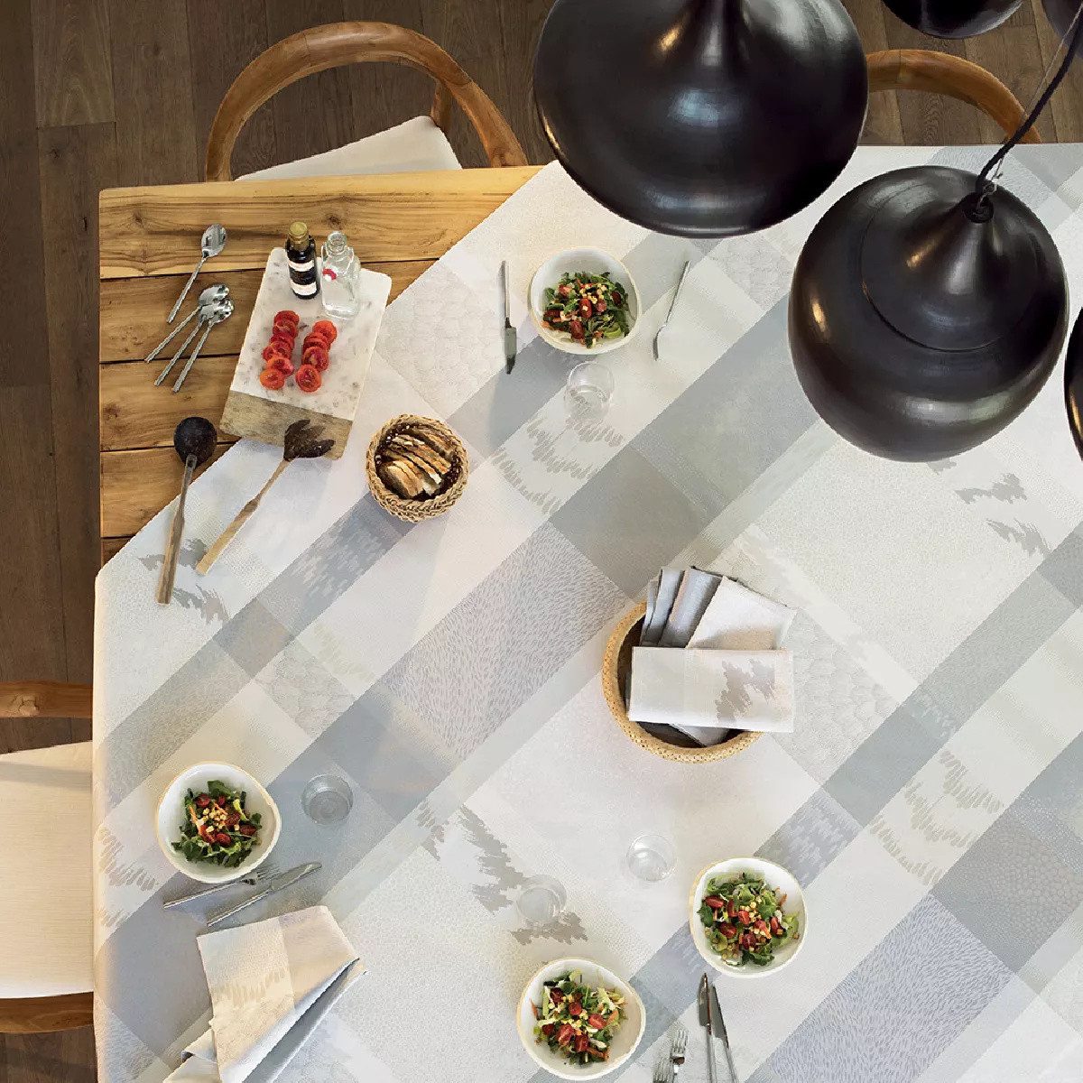 Garnier Thiebaut Tischdecke Mille Matieres Vapeur - Baumwolle