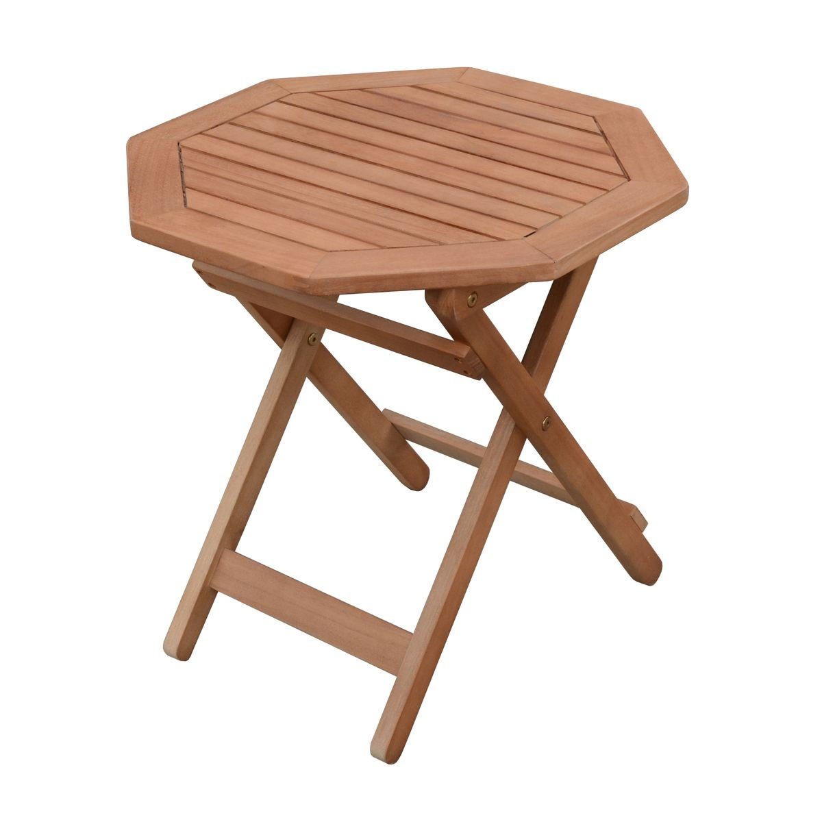 Spetebo Klapptisch Eukalyptus Holz Beistelltisch MAYFIELD günstig online kaufen