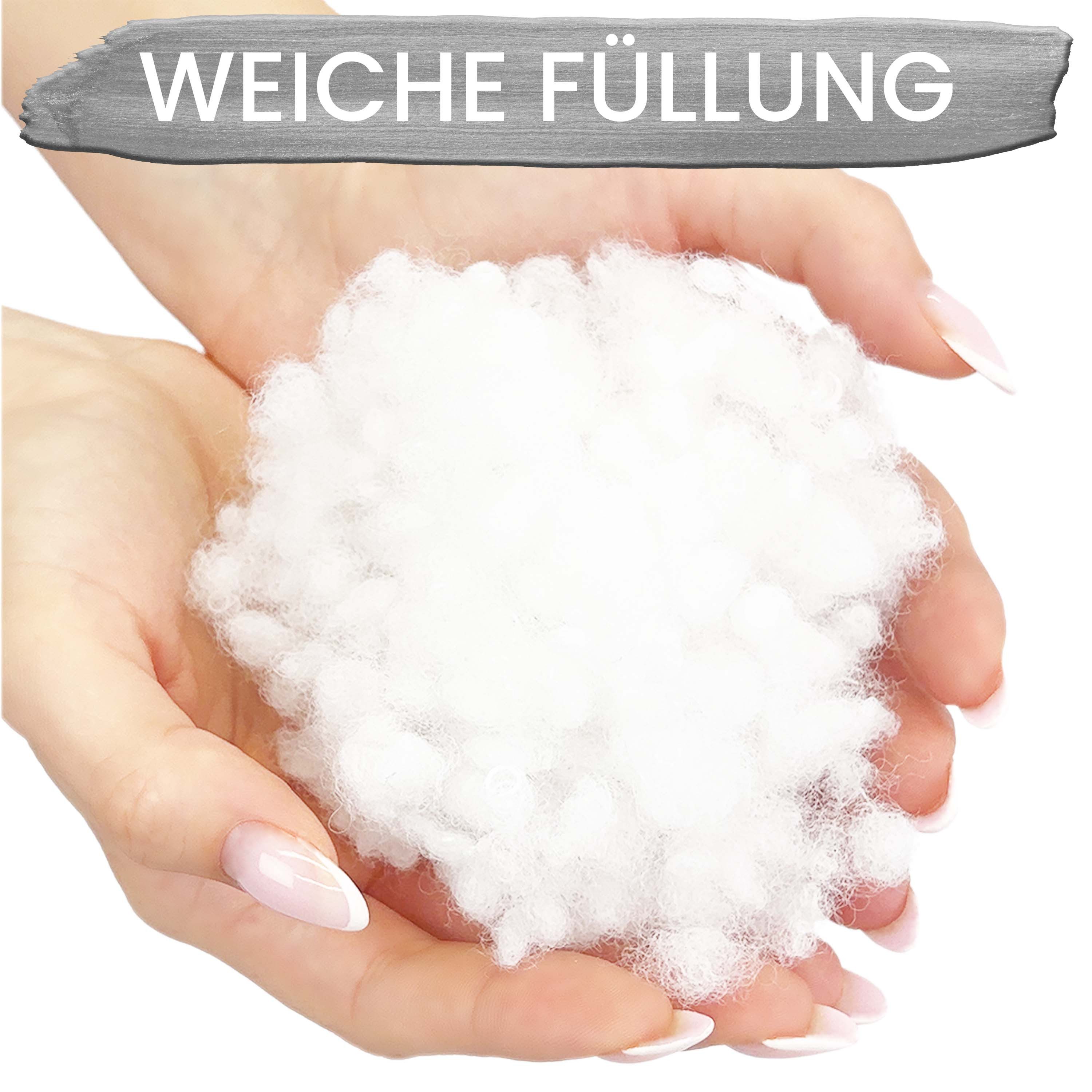 Amilian Dekokissen Sofakissen Couchkissen 2er Set - mit Füllung und Kissenbezug, weich, Hotelverschluss, formstabil – Bild 4 von 5