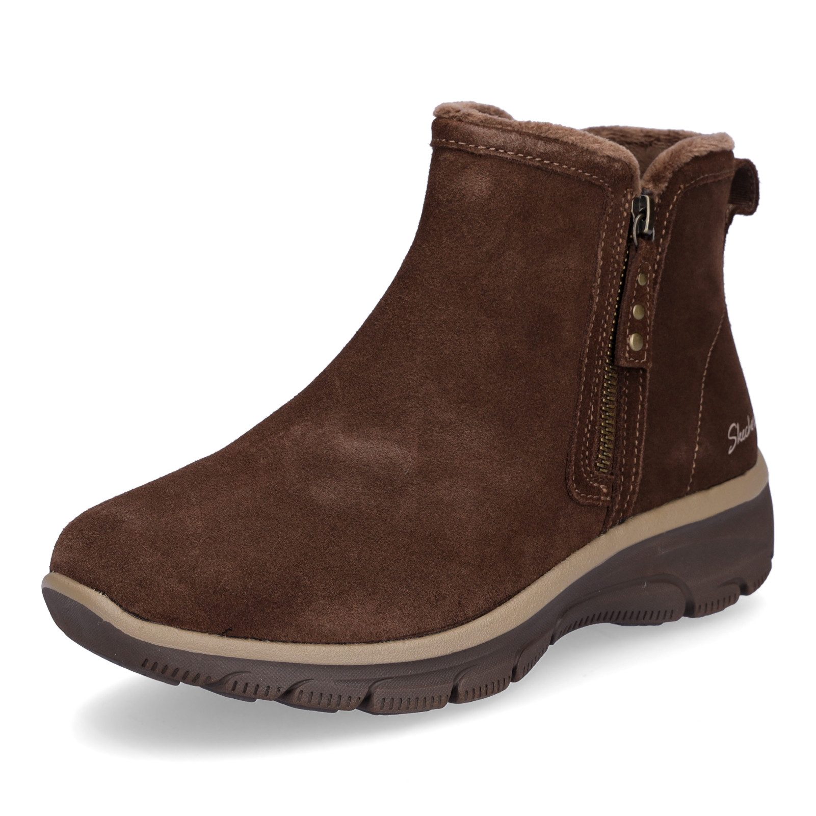 Skechers Skechers Damen Boot Easy Going Urban Zip braun Ankleboots