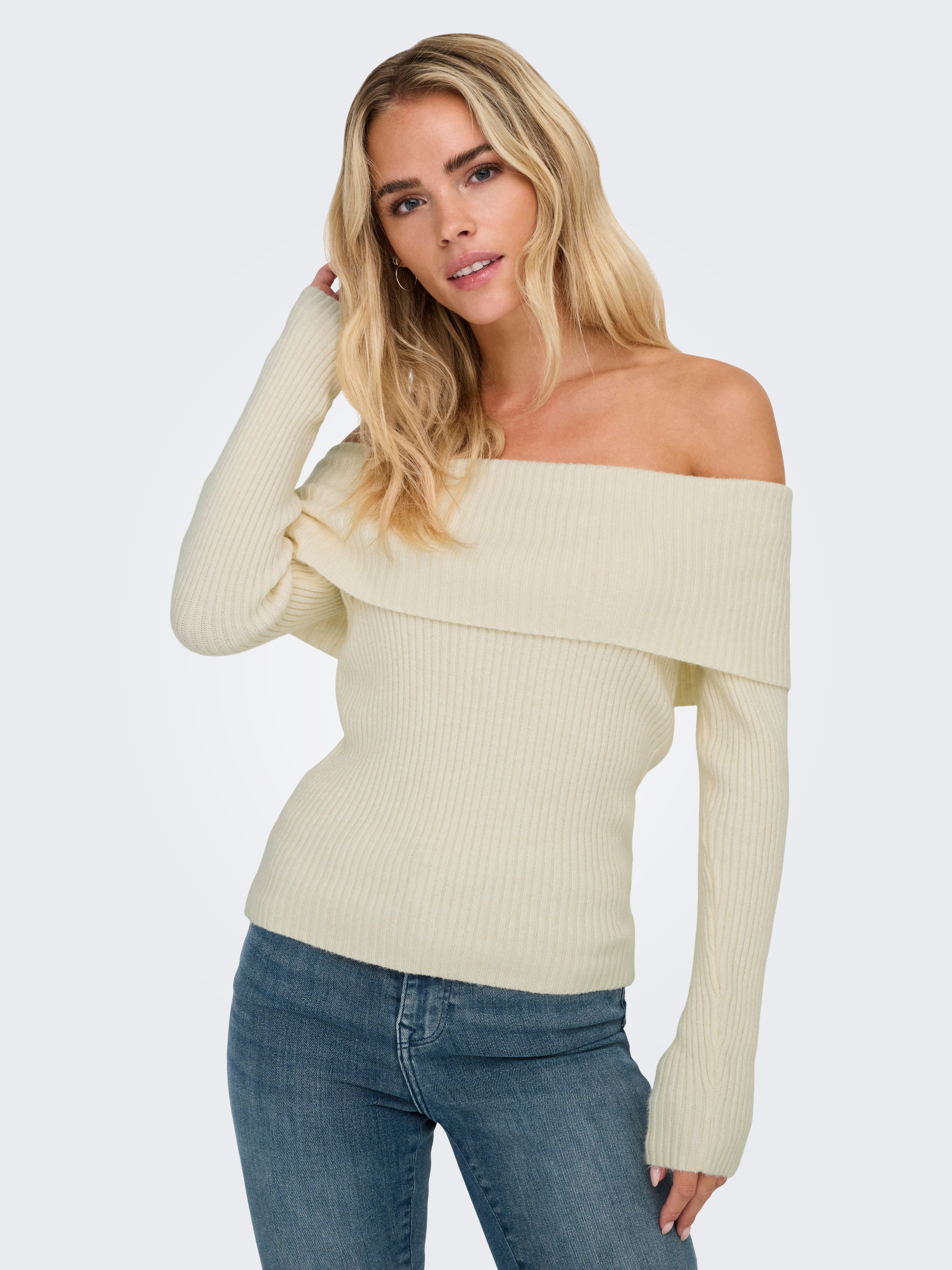 ONLY Strickpullover ONLKATIA LIFE LS OFF SHOULDER KNT NOOS günstig online kaufen