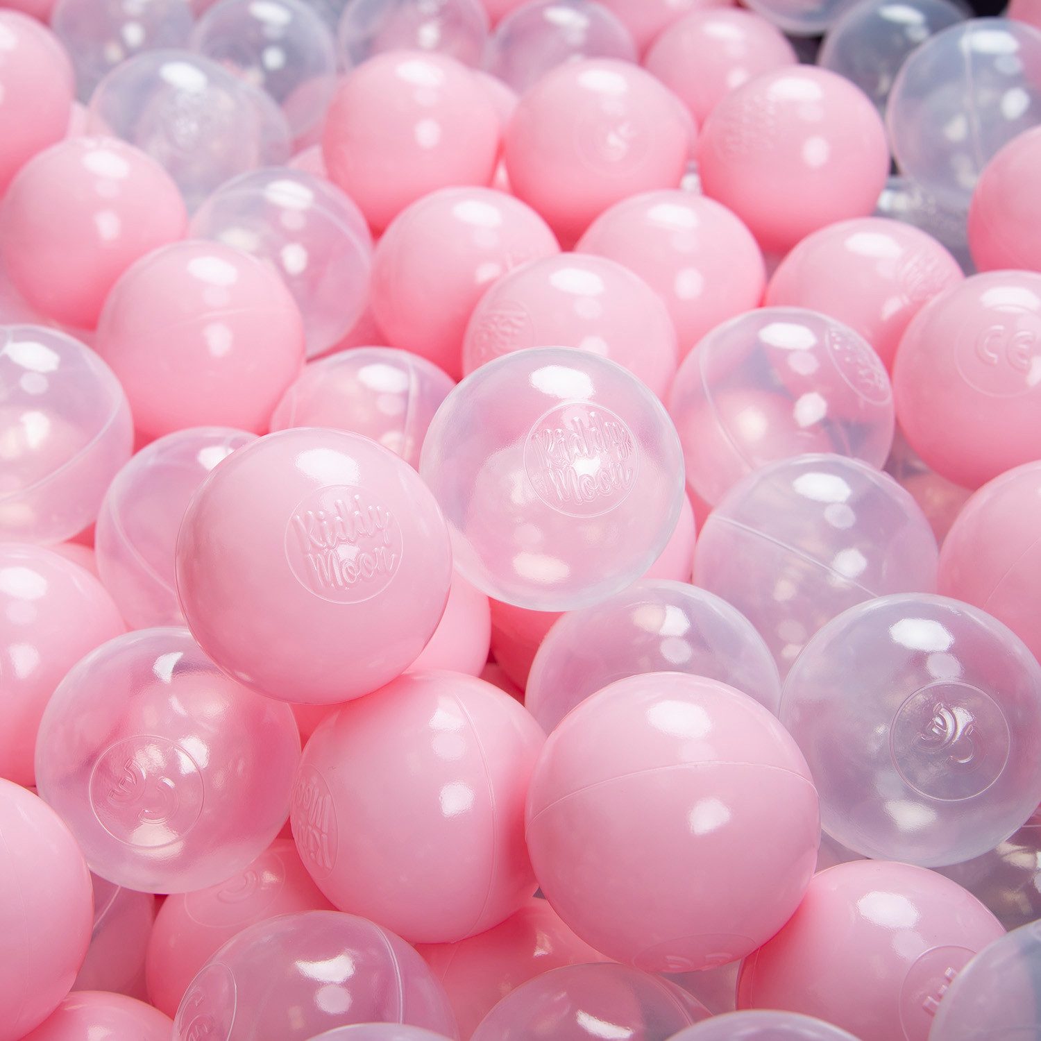 KiddyMoon Bällebad-Bälle ZK6 (Baby Plastikbälle Spielbälle, 50-St), Made in Europe