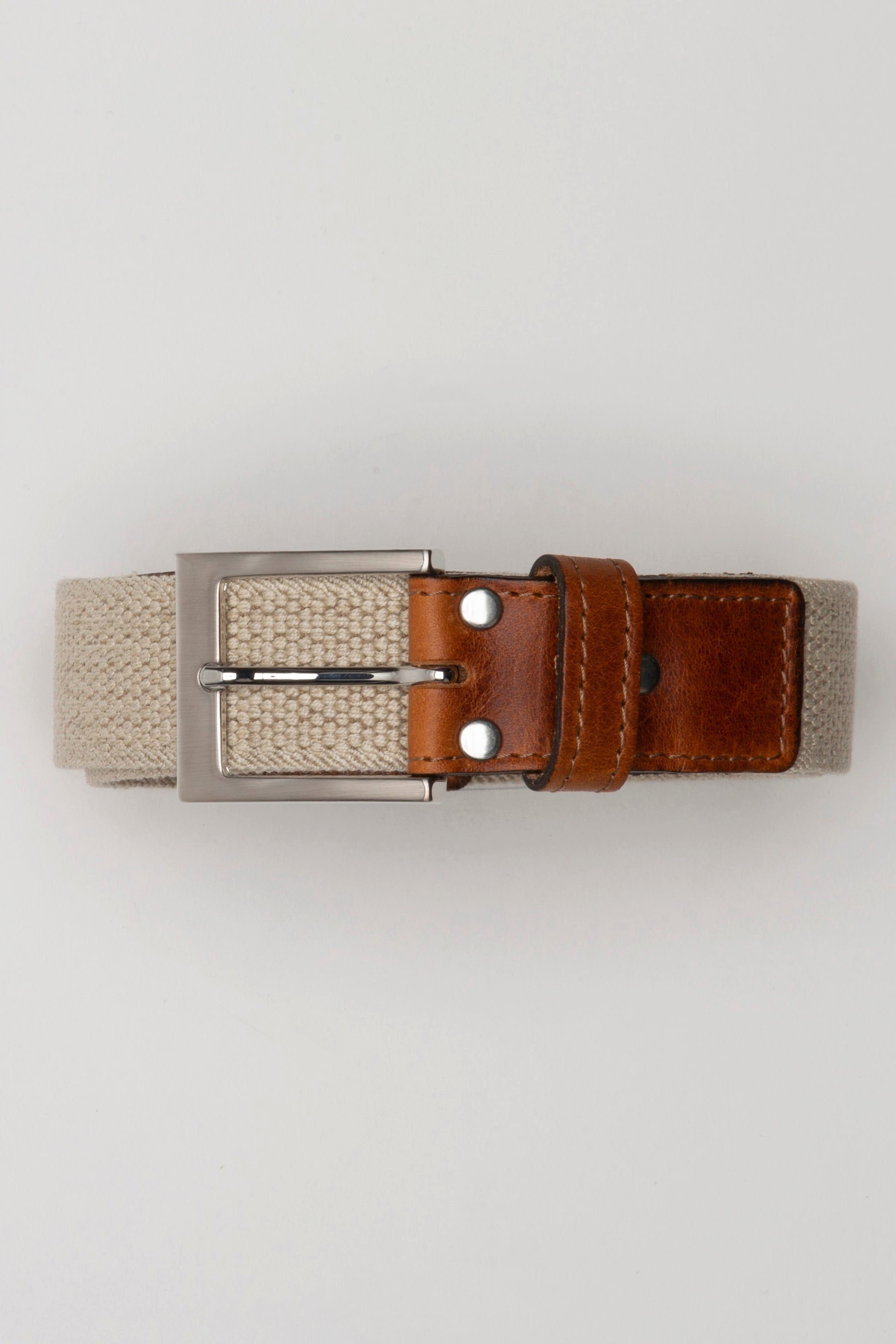 JP1880 Hüftgürtel beige Stretch-Komfort Stoffband-Gürtel