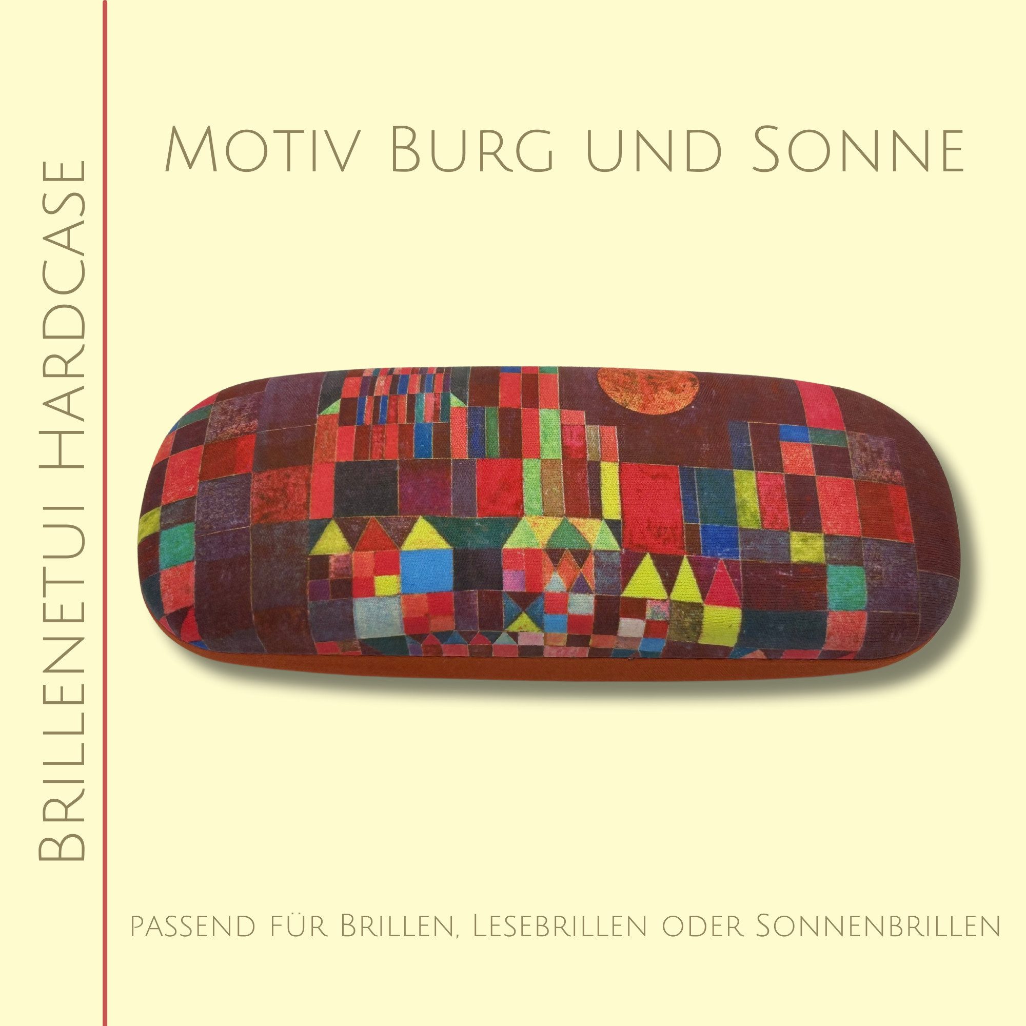 Fridolin Brillenetui Brillenetui Hardcase mit Stoffbezug und Reinigungstuch aus Mikrofaser
