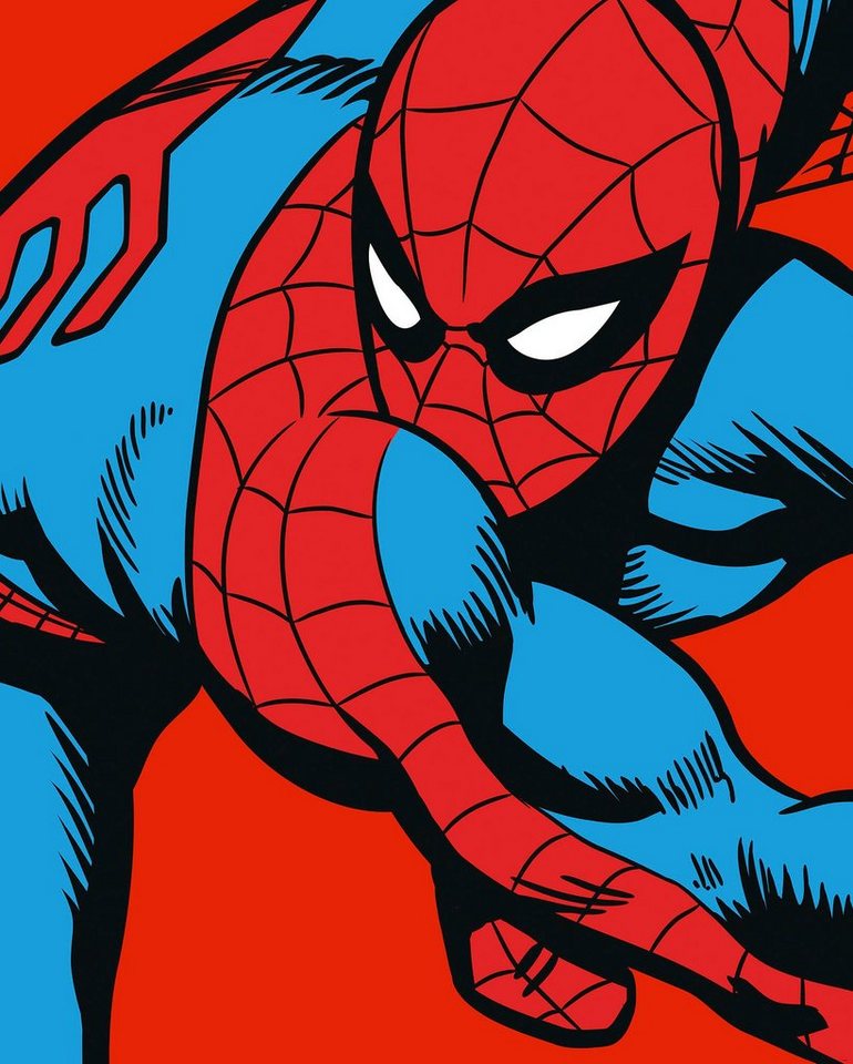 Komar Vliestapete Marvel PowerUp Spider-Man Watchout, (1 St), 200x250 cm (Breite  x Höhe)