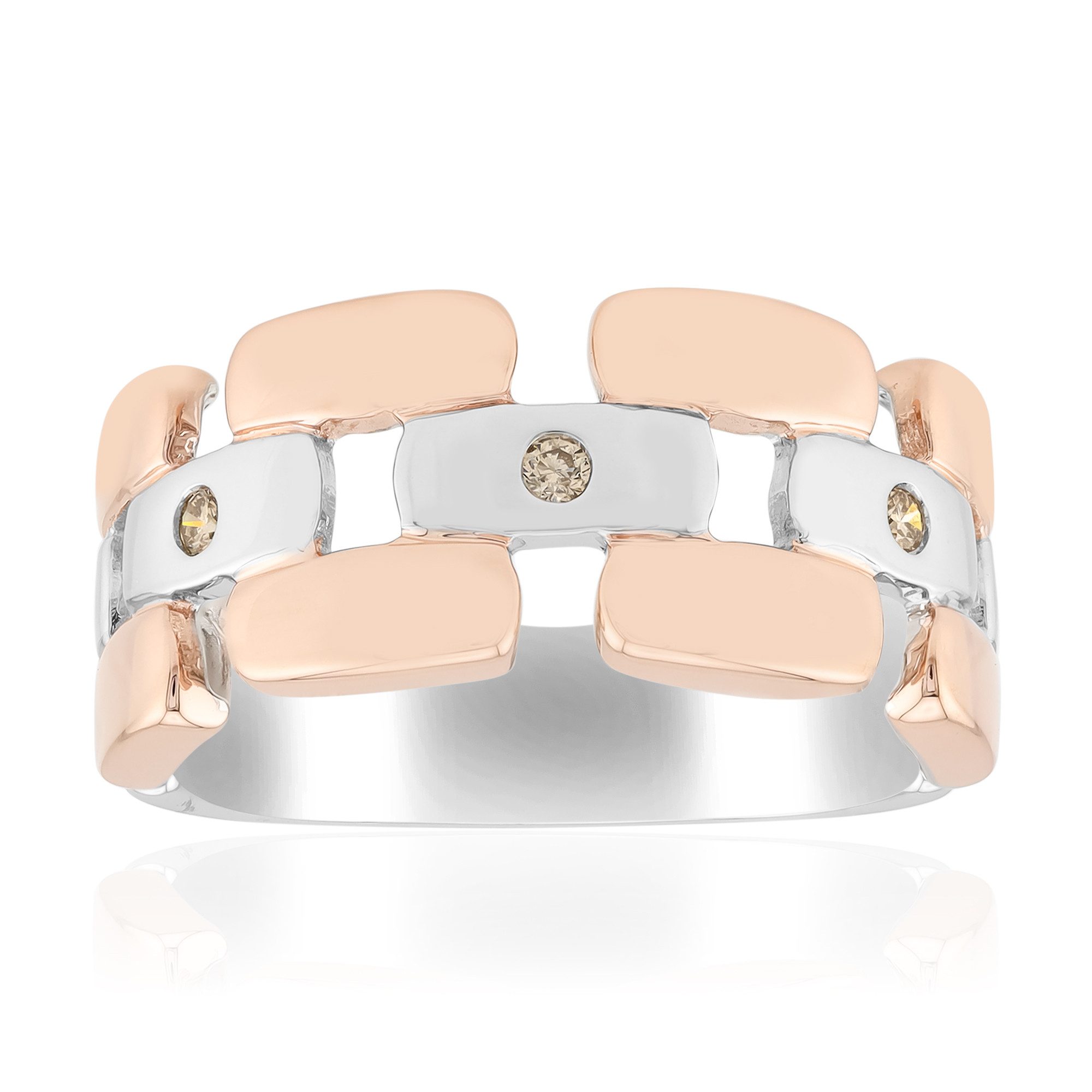 Cavill Diamantring Argyle Rose Diamant Sterling Silber Ring (1-tlg)