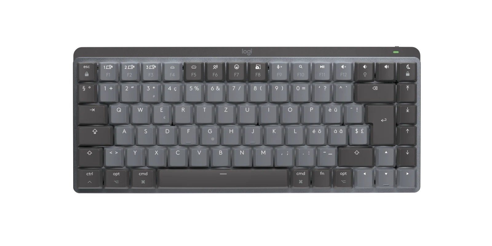 MX Mechanical Mini for Mac, Bluetooth Tastatur for Mac & PC CH Layout Wireless-Tastatur