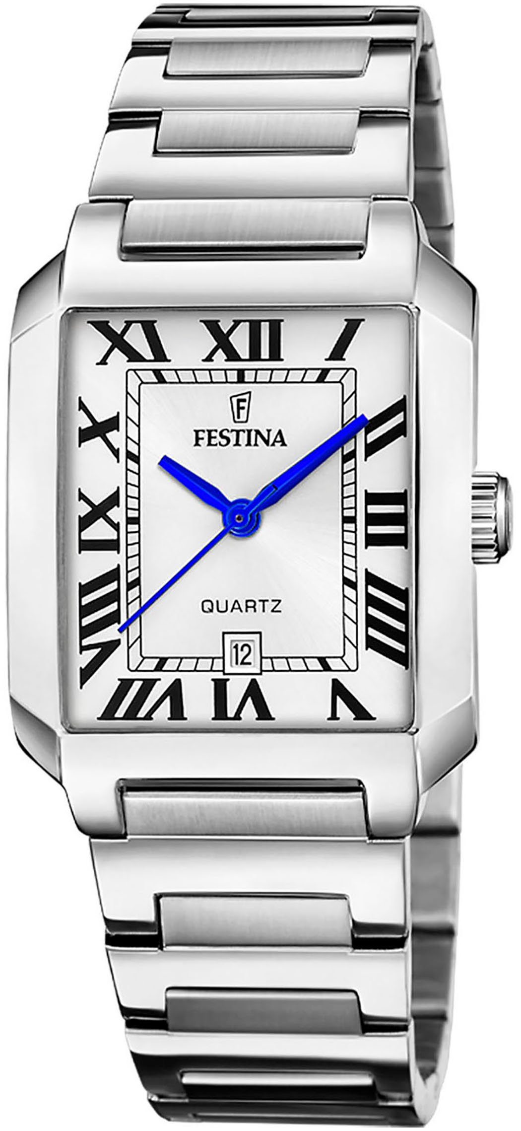 Festina Quarzuhr On The Square F20679/1, Armbanduhr, Damenuhr, Edelstahlarm günstig online kaufen