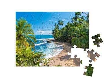 puzzleYOU Puzzle Karibischer Strand bei Puerto Viejo, Costa Rica, 48 Puzzleteile, puzzleYOU-Kollektionen Costa Rica