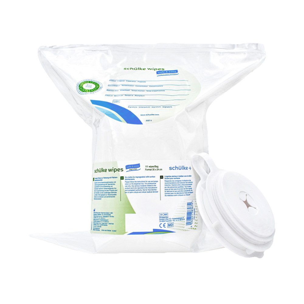 Desinfektionsmittelspender schülke wipes safe+easy 6x111 ST KT - 4032651195442, Packung