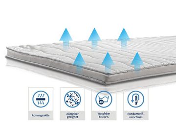 Topper ViscoPur Visko Topper, MeineMatratze24, 7 cm hoch, Weltmeister in Anpassungsfähigkeit
