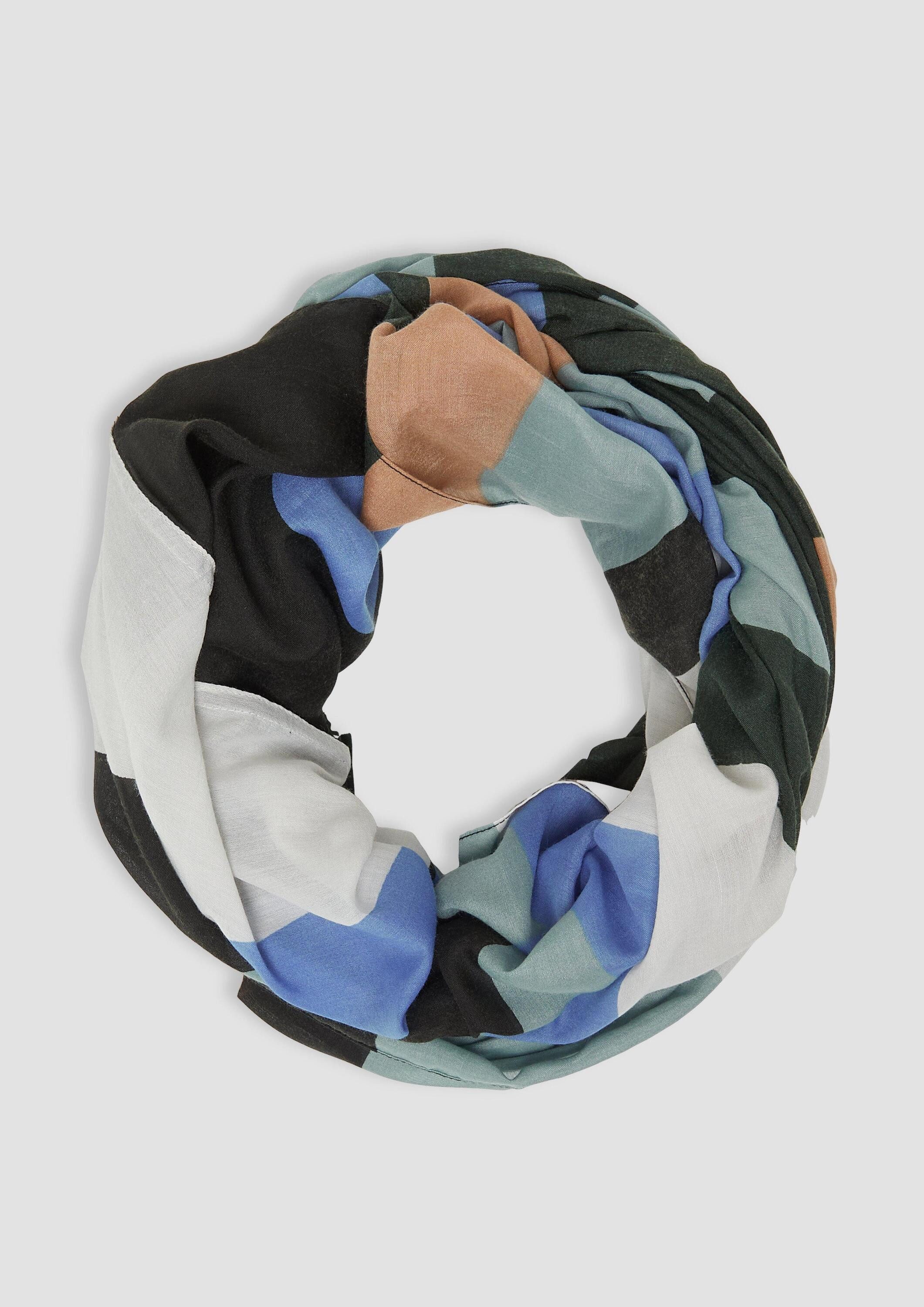 s.Oliver Loop Snood Loop-Schal mit Artwork, günstig online kaufen