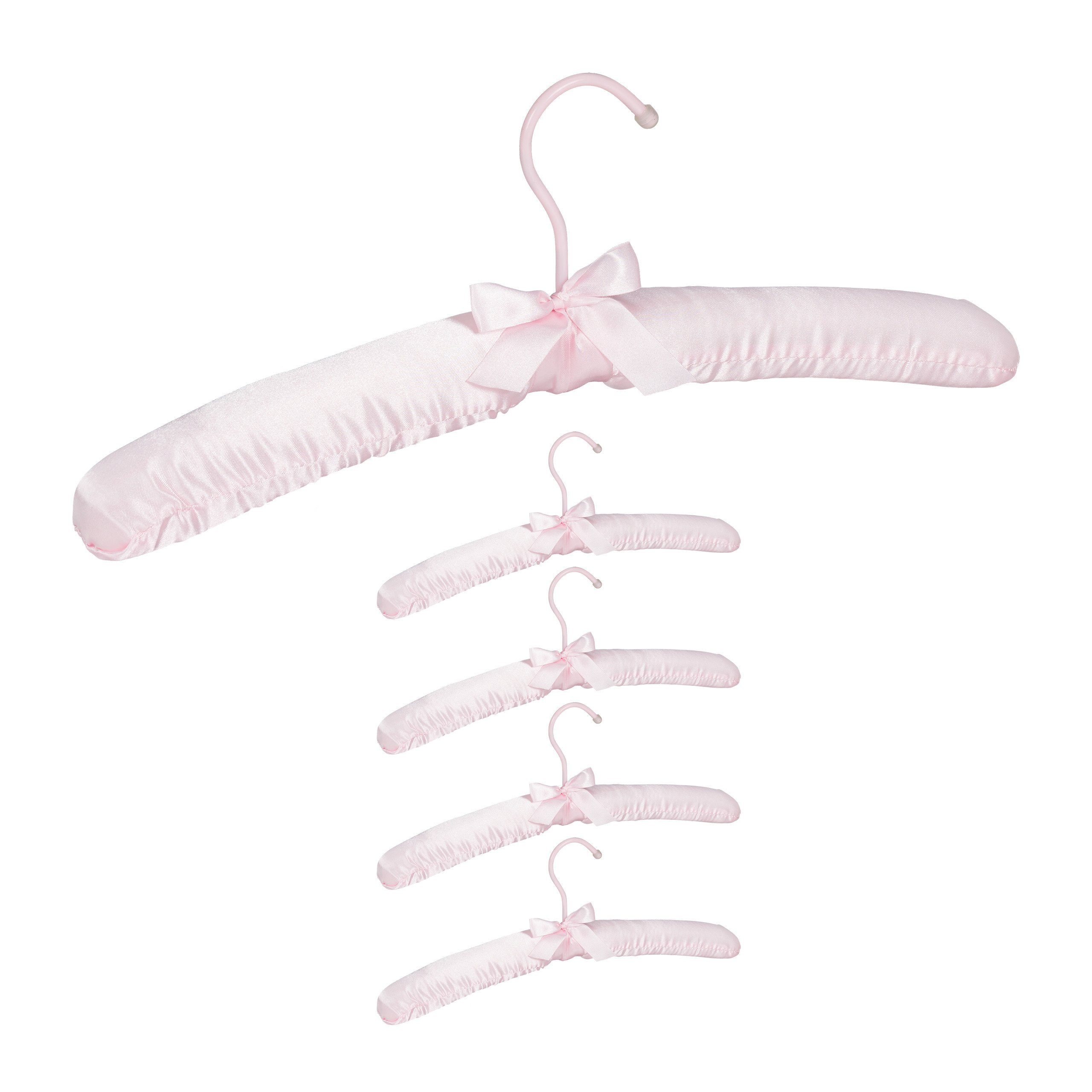 relaxdays Kleiderbügel Set Sati, (5er Set, 5-tlg), Rosa günstig online kaufen